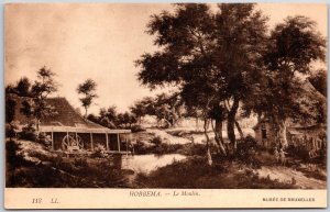 Hobbema - Le Moulin Musee De Bruxelles Alberta Canada Postcard