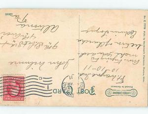 Divided-Back CHURCH SCENE Warren Ohio OH A9694