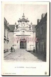 Old Postcard La Fleche Gate Prytance