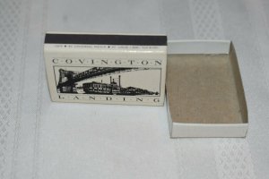 Covington Landing Covington Kentucky Steamboat Matchbox