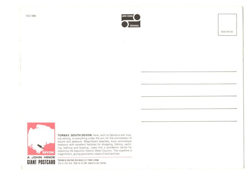 GIANT, Torquay, South Devon, Scenes, Vintage Postcard