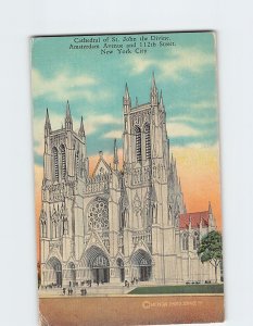 Postcard Cathedral of St. John the Divine New York City New York USA