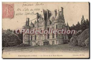Old Postcard Bagnoles De L'Orne Castle of La Roche-Bagnoles