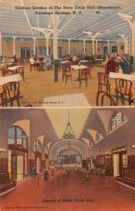 Saratoga Springs New York State Drink Hall Vintage Postcard AA37637