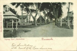 suriname, PARAMARIBO, Entrance Fort Amsterdam (1899)