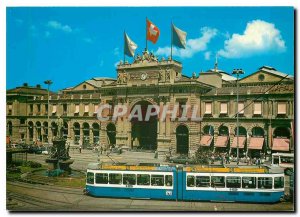 Postcard Modern Zuerich Bahnhofplatz