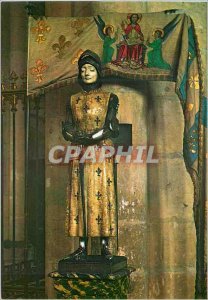 Modern Postcard Cathedral of Reims Statue of Joan of Arc Joan called the Rite