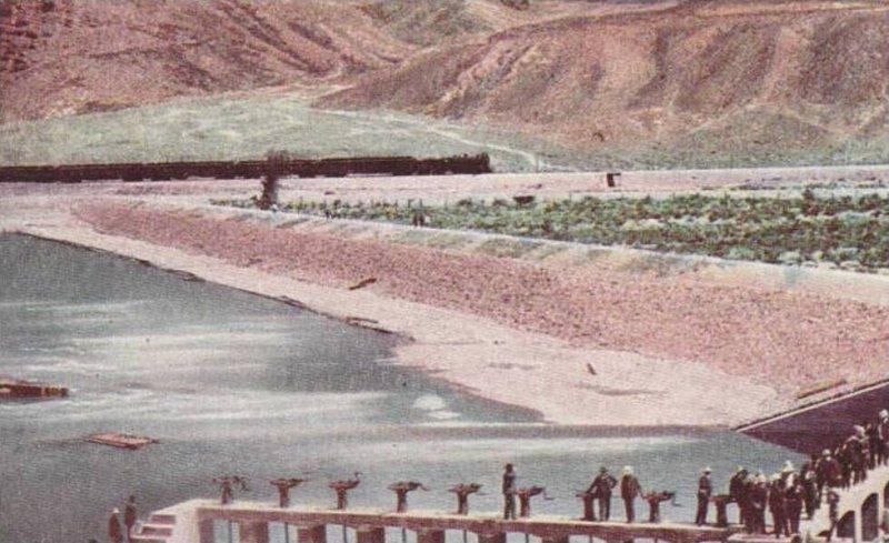 Head Gates of Irrigation Canal Near Reno Reno Nevada