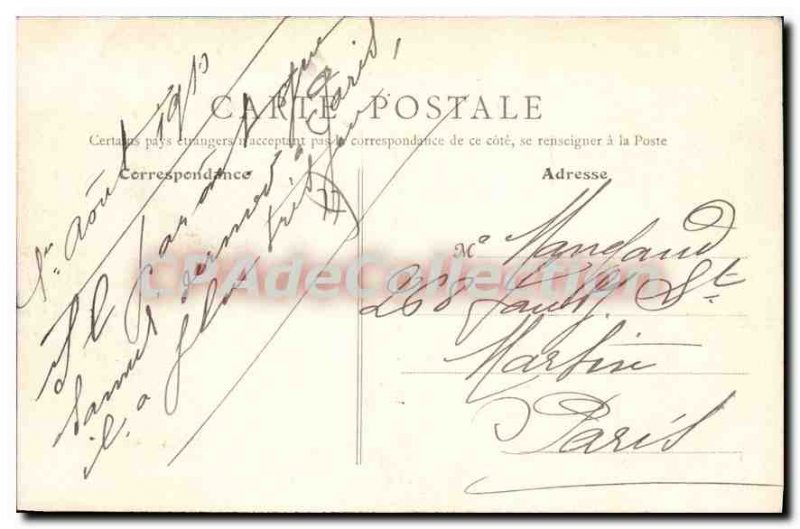 Old Postcard Chelles Islands Upstream Du Moulin