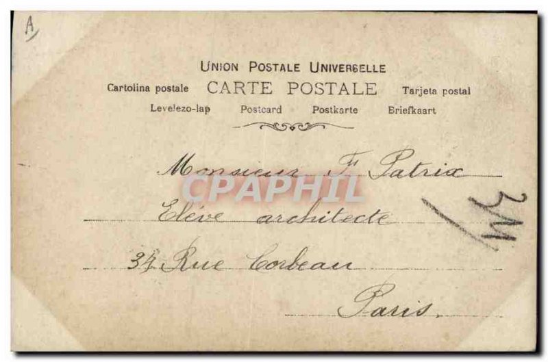 Postcard Old Woman Theater Cleo de Merode