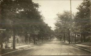 Medford MA Dudley Street c1910 Real Photo Postcard