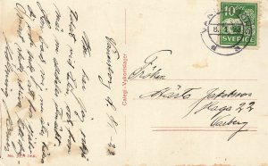 Vänersborg Sweden Residenset Postcard 1923 Calegi RPPC-Style