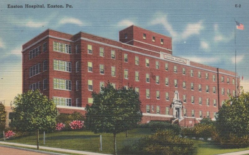 Postcard Easton Hospital Easton PA