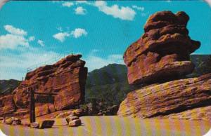 Colorado Colorado Springs Balanced & Steamboat Rocks Garden Of The Gods 1962