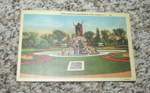 Kings Fountain Washington Park Albany New York NY Postcard (B11)