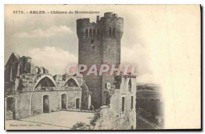 Postcard Ancient castle Arles Montmajour