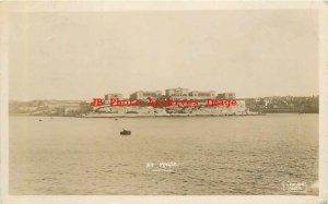 Malta, Birgu, RPPC, Fort Saint Angelo, Larner Photo