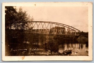 RPPC  Raymertown  New York  Bridge  Real Photo  Postcard