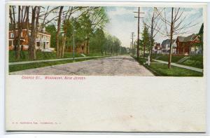 Cooper Street Woodbury New Jersey 1907c postcard