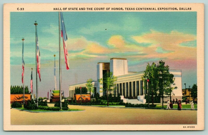 Dallas~Texas Centennial Exposition~Hall of State~Court of Honor~Art Deco~1936 