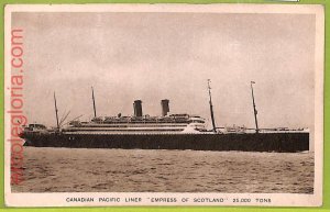 af7614 - VINTAGE POSTCARD Postcards - SHIP Empress of Scotland NAVI-