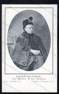 ROY024 - Queen Victoria - In memory of our late Queen 1819 -1901 - postcard