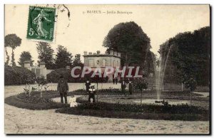Old Postcard Bayeux Botanical Garden