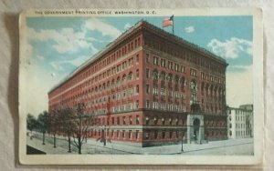 VINTAGE UNUSED POSTCARD GOVERNMENT PRINTING OFFICE WASHINGTON D.C.