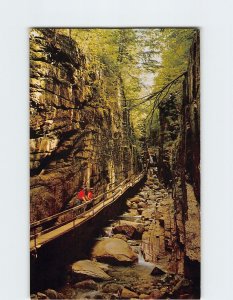 Postcard The Flume Gorge, Franconia Notch, White Mountains, Lincoln, N. H.