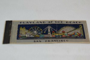 Playland at the Beach San Francisco California 20 Strike Matchbook Cover