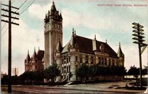 Washington Spokane The County Court House 1910