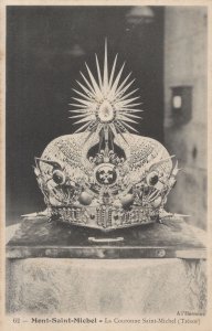 Le Mont Saint Michel La Couronne French Royal Crown Old Postcard