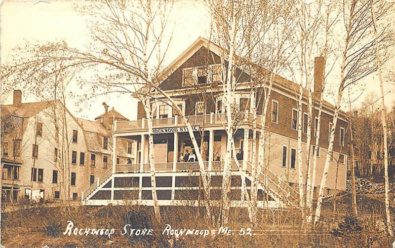 Rockwood ME The Rockwood Store RPPC Postcard