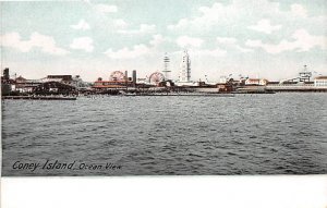 Ocean View Coney Island, New York, USA Amusement Park Unused 