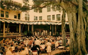 Postcard; Hawaii Calls TV Broadcast Moana Hotel Banyan Lanai Waikiki HI Music