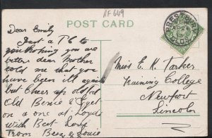 Genealogy Postcard - Tarker - Training College, Newport, Lincoln    RF649