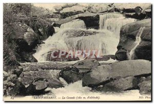 Old Postcard Saint Herbot Cascade