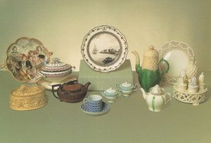 Brixie Jarvis Earthenware Collection Plates Wiltshire Postcard