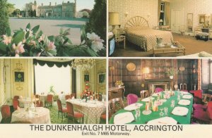 The Dunkenhalgh Motorway Hotel Accrington Advertising Postcard