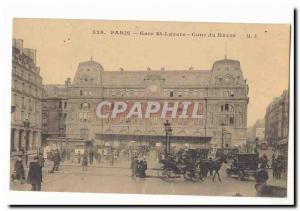 Paris (9th) Carte Postale Ancienne Gare St Lazare Court of Le Havre (animated)