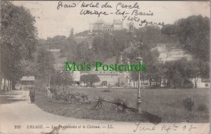 France Postcard - Uriage-Les-Bains, Les Promenades Et Le Chateau RS35922