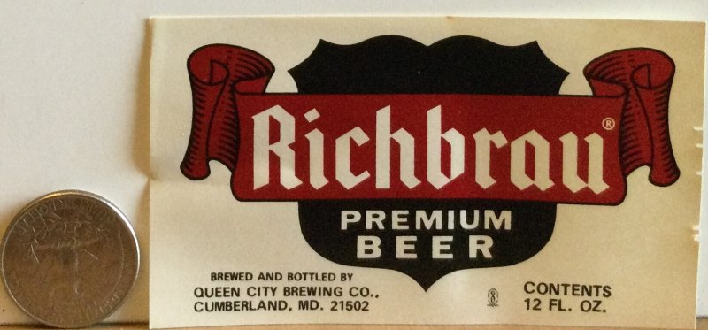 Richbrau Premium Beer NOS 12oz Beer Label