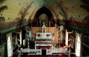 Hawaii Kona Honaunau St Benedict's Catholic Church Interior