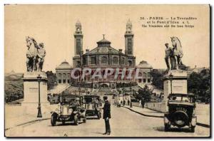 Paris - 16 - The Trocadero Automotive - Old Postcard