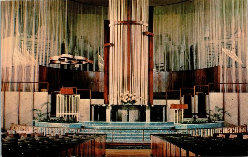 Interior View St Lukes Methodist Church Oklahoma City OK VTG Postcard UNP Unused 