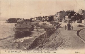 LE MOURILLON TOULON FRANCE~LE BOULEVARD du LITTORAL et BAINS~L L PHOTO POSTCARD