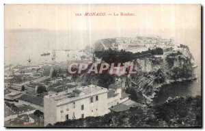 Old Postcard Monaco Rocher