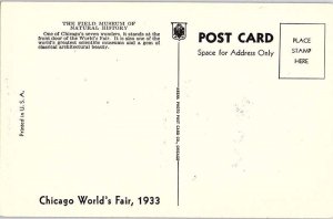 Postcard MUSEUM SCENE Chicago Illinois IL AJ1399