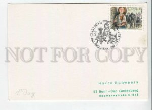 450602 Belgium 1992 philatelic club Brussel First Day witch special cancellation