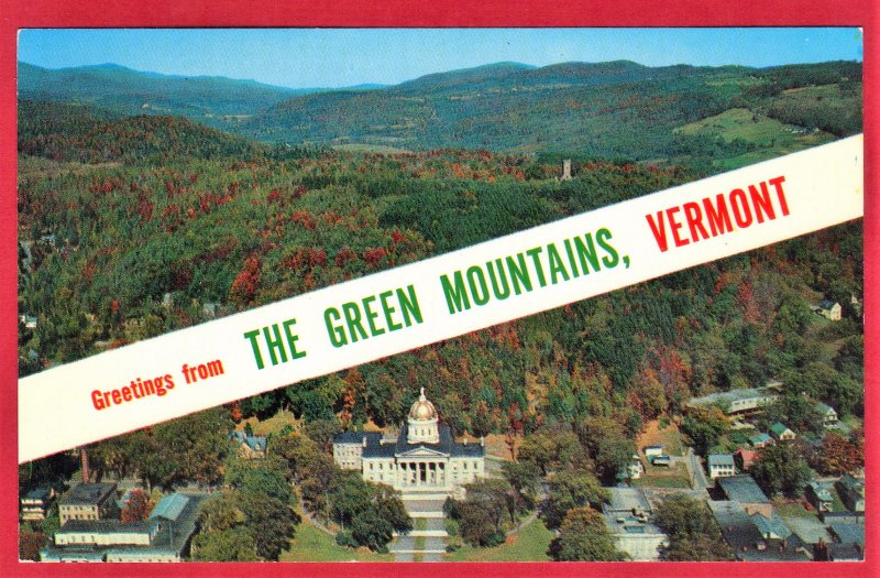 THE GREEN MOUNTAINS OF VERMONT. STATE CAPITOL  SEE SCAN  PC89